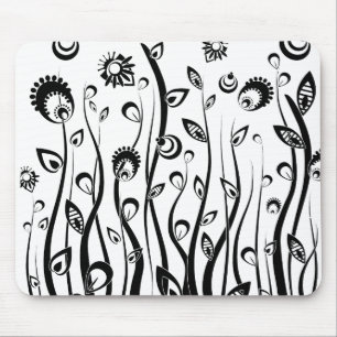 fantasy flowers mouse pad