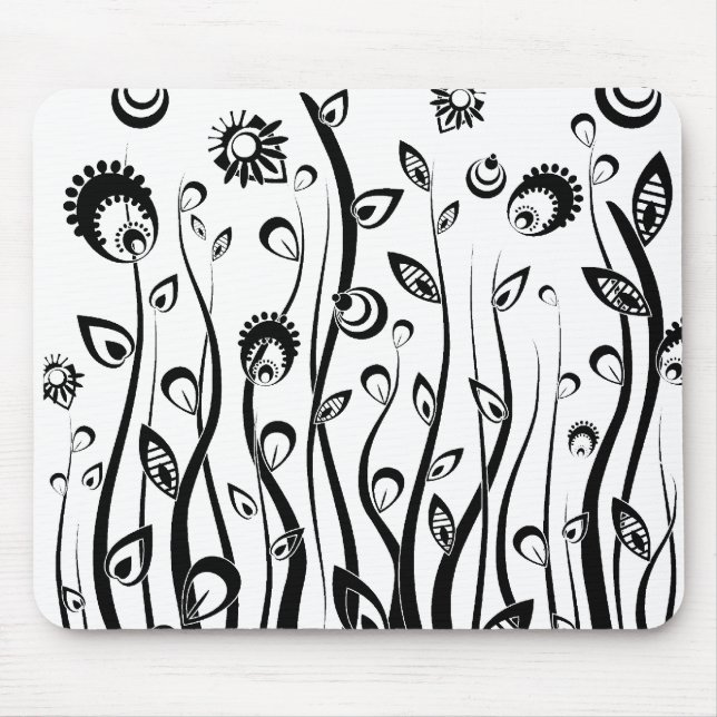 fantasy flowers mouse pad (Front)