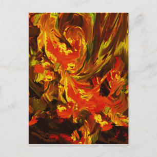 Fantasy Flowers Postcard