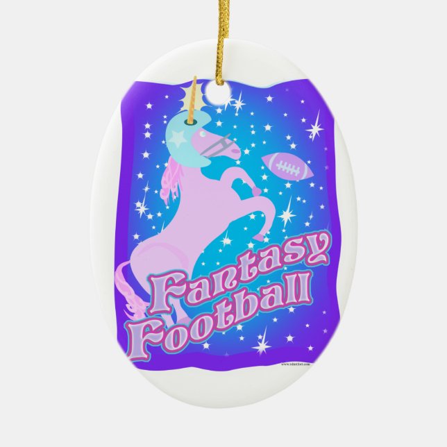 Fantasy Football Ceramic Ornament (Front)