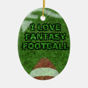 fantasy football ceramic ornament