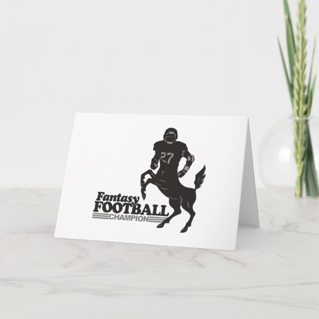 Fantasy Football Champ Card (Front)
