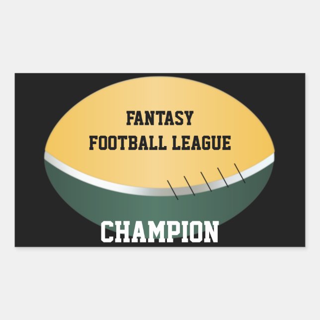 Fantasy Football Champ (customizable) Sticker (Front)