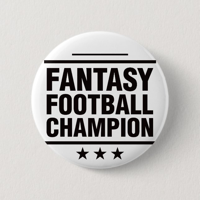 Fantasy Football Champion! 2 Inch Round Button (Front)