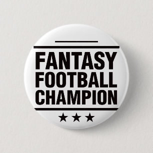 Fantasy Football Champion! 2 Inch Round Button