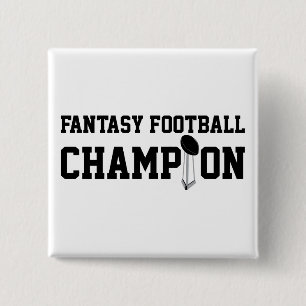 Fantasy Football Champion 2 Inch Square Button