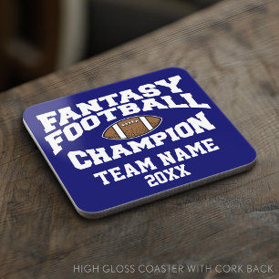 Fantasy Football Champion - Customize Coaster