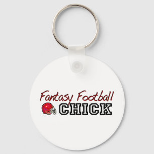 Fantasy Football Chick Keychain