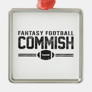 Fantasy Football Commish Metal Ornament