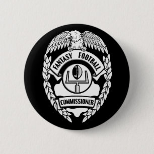 Fantasy Football Commissioner 2 Inch Round Button