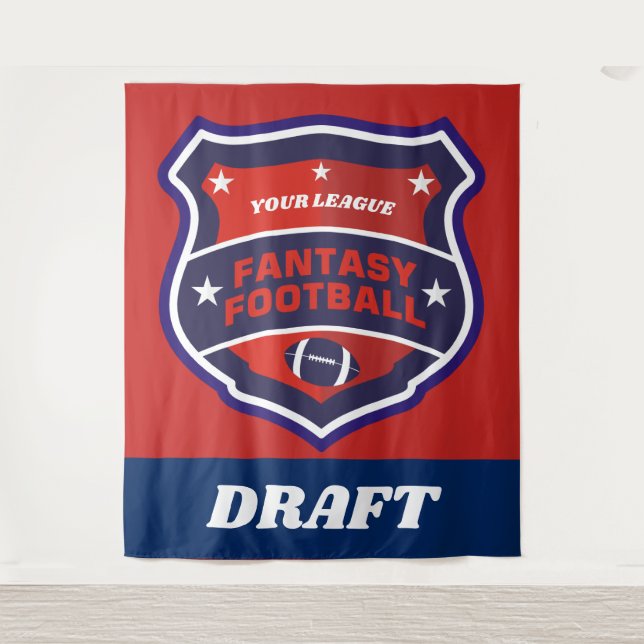 Fantasy Football Draught   Shield Tapestry (Front)