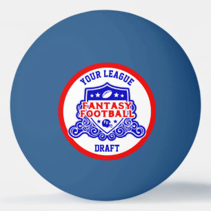Fantasy Football Emblem Draught Pick Lottery Ping Pong Ball