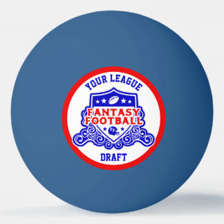 Fantasy Football Emblem Draught Pick Lottery Ping Pong Ball