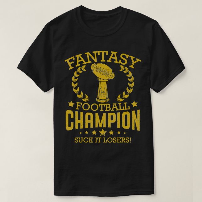 Fantasy Football Funny Champ Champion Draught 2019 T-Shirt (Design Front)