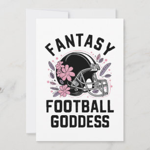  Fantasy Football Goddess Sports League Draught  Invitation
