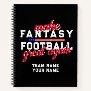 Fantasy Football Great Again B Draught Commissione Notebook