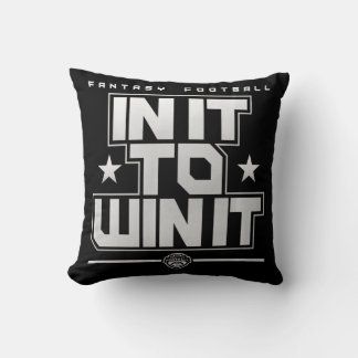 Fantasy Football In It To Win It   Throw Pillow