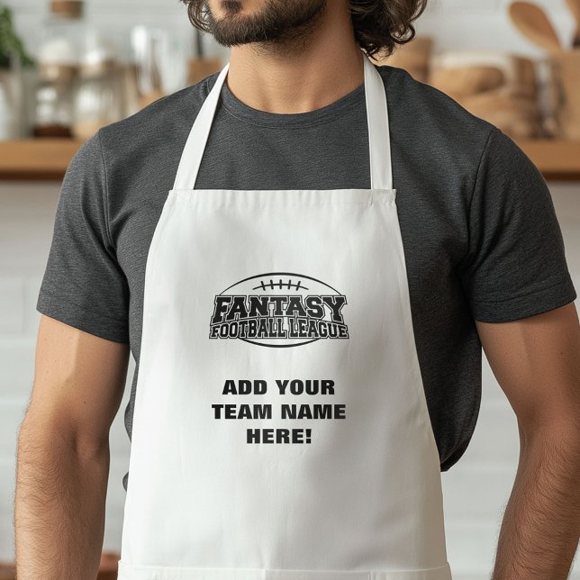 Fantasy Football League - add team name Standard Apron (Funny Football Apron)