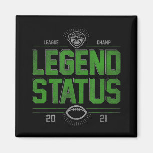 Fantasy Football League Champ Legend Status Magnet