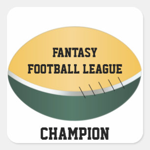 Fantasy Football League (customizable) Square Sticker