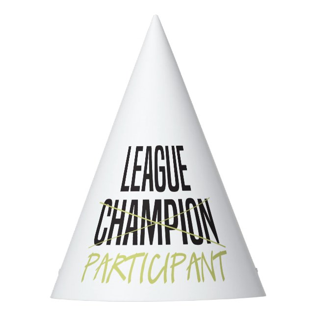Fantasy Football League Participant Party Hat (Front)
