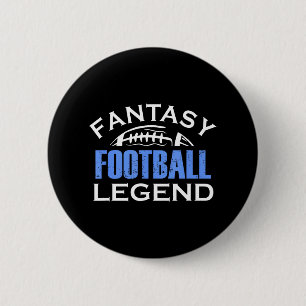 Fantasy Football Legend FFL League GM Manager 2 Inch Round Button