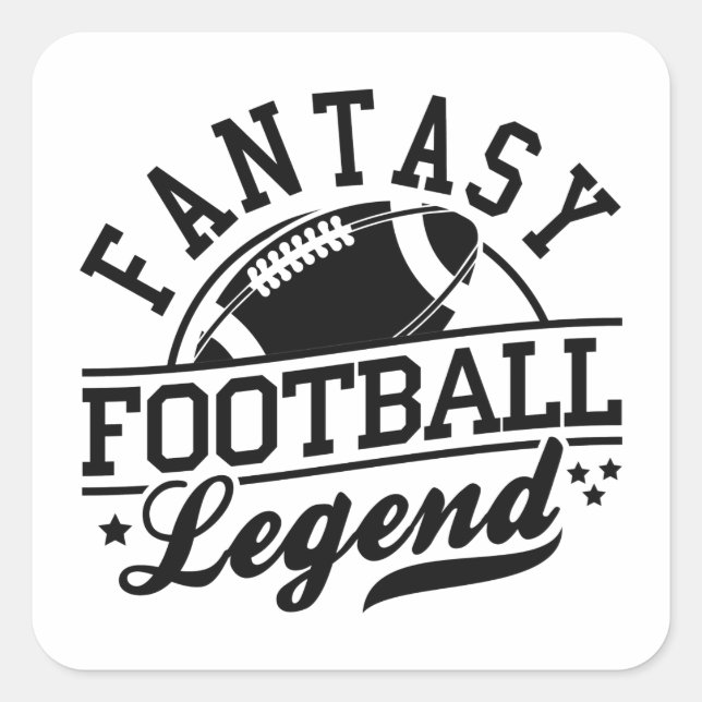Fantasy Football Legend Square Sticker (Front)