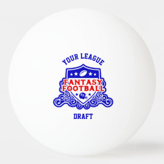 Fantasy Football Logo Draught Pick Lottery Ping Pong Ball