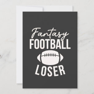 Fantasy Football Loser Football Fantasy Funny Thank You Card