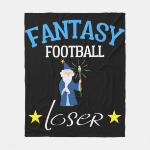Fantasy Football Loser Fun Fantasy Football Tee Fleece Blanket