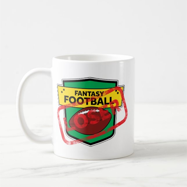Fantasy Football Loser Punishment Coffee Mug (Left)