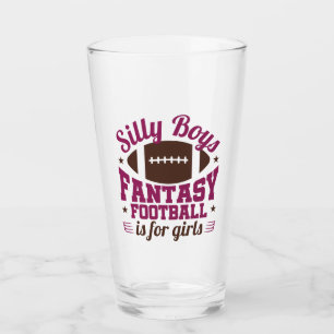 Fantasy Football Women FFL For Girls Glass