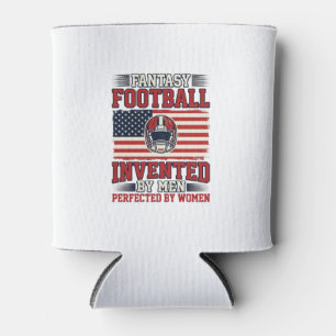 Fantasy Football Women Vintage Sports Shirt_1 Can Cooler