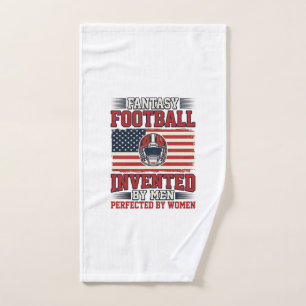 Fantasy Football Women Vintage Sports Shirt_1 Hand Towel
