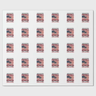 Fantasy Football Women Vintage Sports Shirt_1 Wrapping Paper