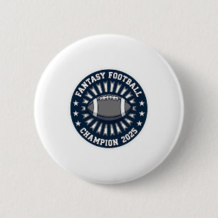 Fantasy Footll Champion 2025 Fantasy Footll  2 Inch Round Button