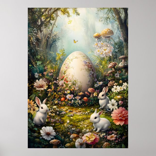 Fantasy Forest Nature Easter Egg Poster (Front)