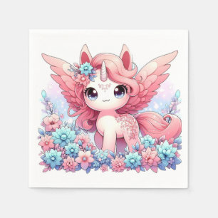 Fantasy Fun Unicorn Baby Shower Napkin