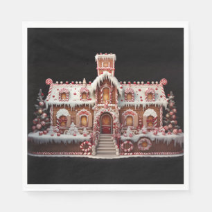 Fantasy Gingerbread House with Candies 2  Napkin