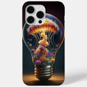 Fantasy glass bulb aquatic luminous creativity iPhone 15 pro max case
