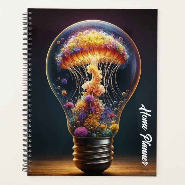 Fantasy glass bulb aquatic luminous creativity planner (Front)