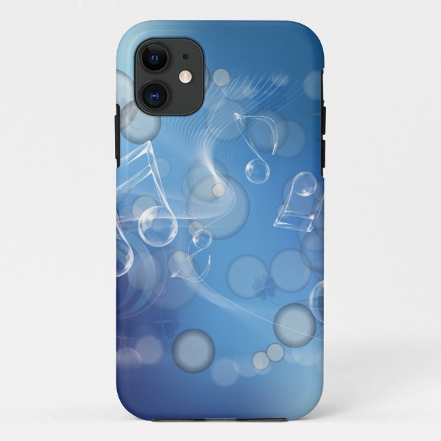 Fantasy Glass Music Notes Case-Mate iPhone Case (Back)