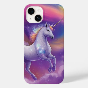 Fantasy Glitter Rainbow Unicorn Cosmic Clouds Case-Mate iPhone 14 Case