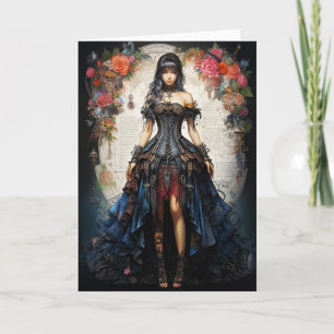 Fantasy Gothic Girl Greeting Card