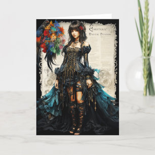 Fantasy Gothic Girl Greeting Card