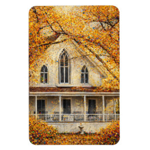 Fantasy Gothic-Revival Carpenter House Magnet
