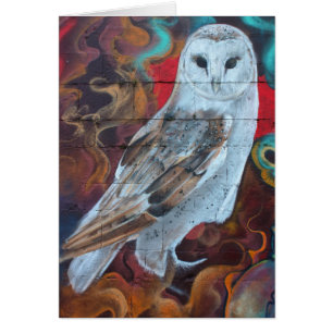 Fantasy Graffiti Snowy Owl