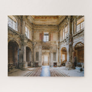 Fantasy Grand Entry of Abandoned French Chateau Jigsaw Puzzle