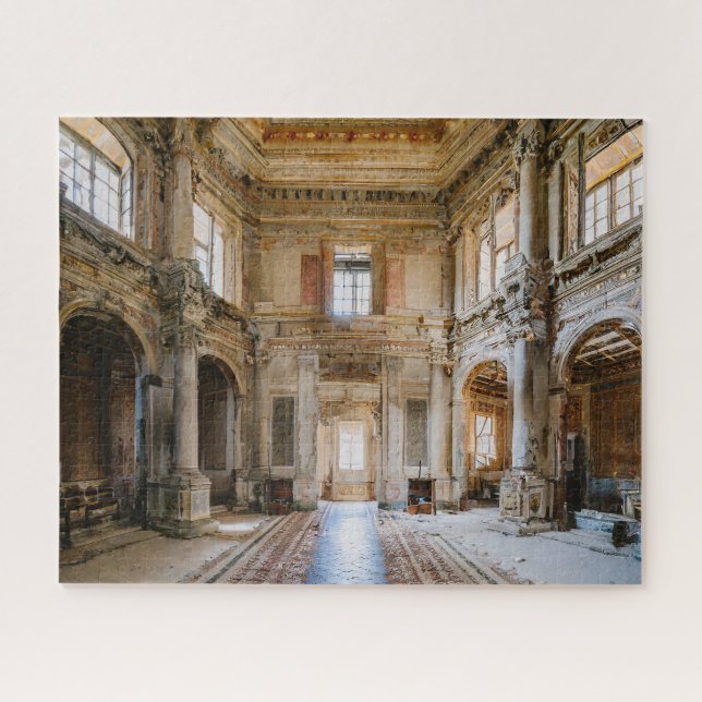 Fantasy Grand Entry of Abandoned French Chateau Jigsaw Puzzle (Horizontal)