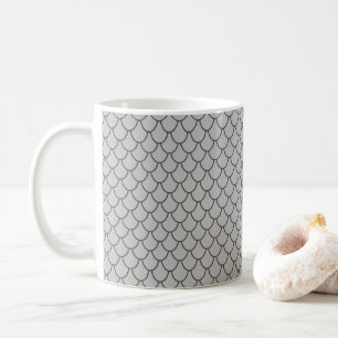 FANTASY GRAY DRAGON SCALES PATTERN Novelty Coffee Mug